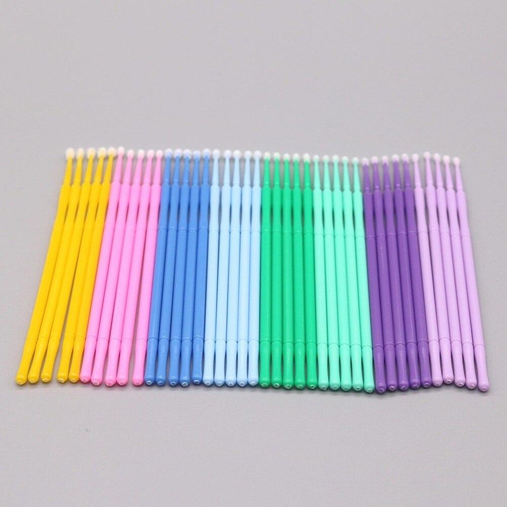 Eyelash Extension Repair - 100pcs/lote Micro Escovas para Maquiagem, Escovas