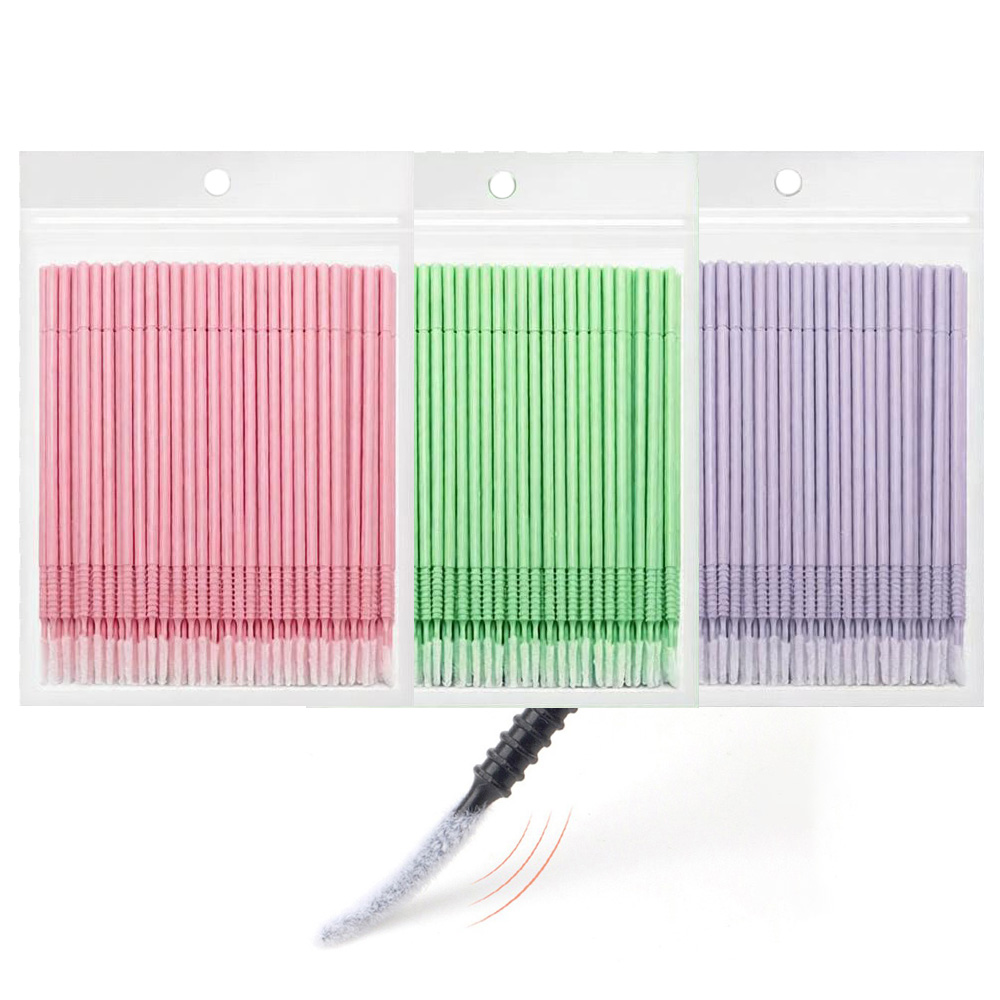 Eyelash Extension Repair - 500 Unidades de Aplicadores de Limpeza