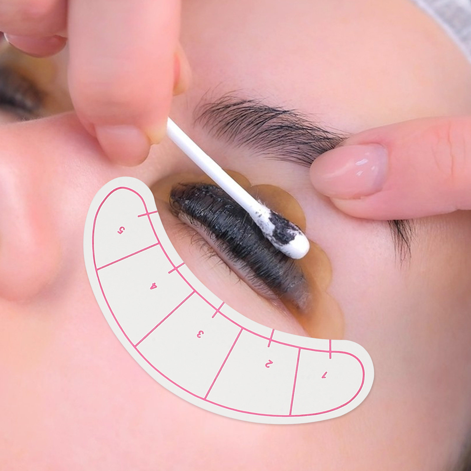 Lash Mapping Sticker - 10 Folhas de Adesivos de Papel