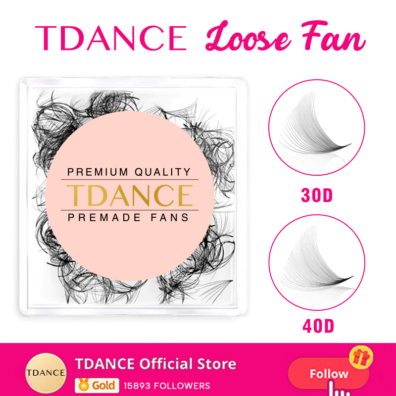 Eyelash Extension Medium - Tdance 30d/40d leques soltos base pontiaguda