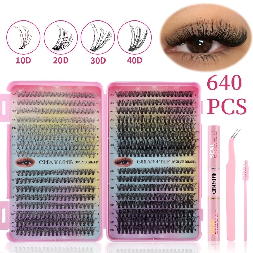 Eyelash Extension Volume Lashes - Kit de Extensão de Cílios Postiços