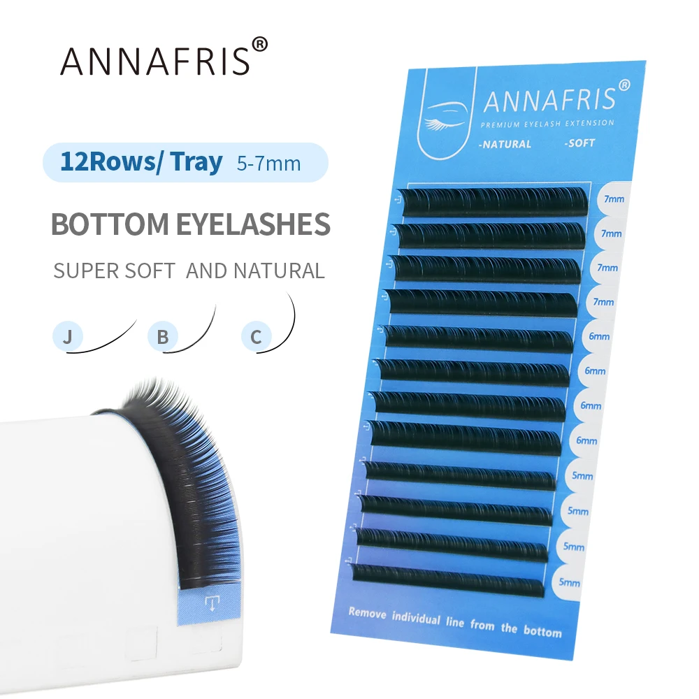 Individual Lash Tray - Annafris cílios inferiores 5-7mm mix individual
