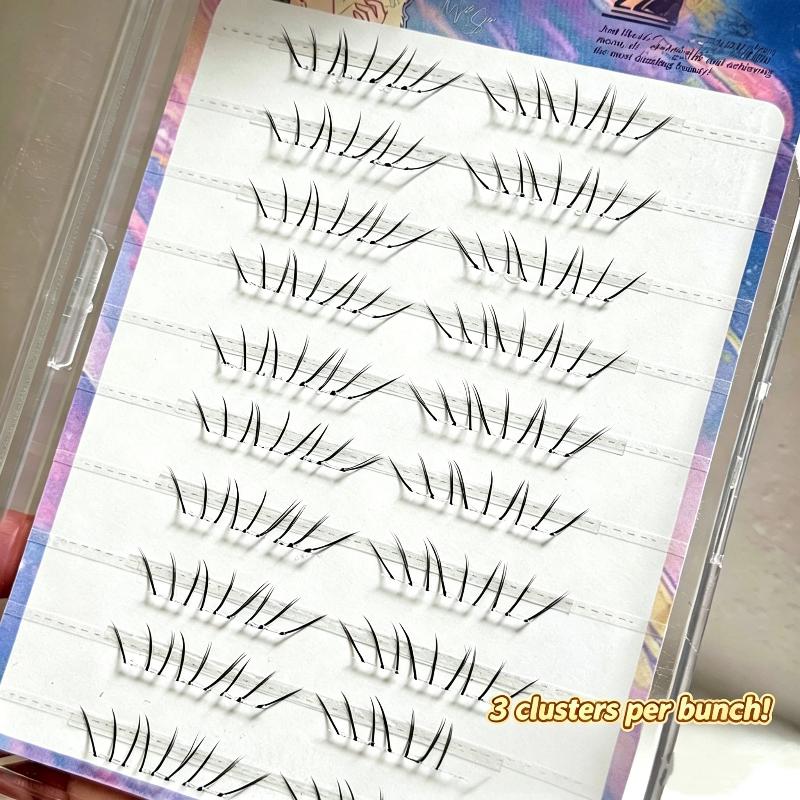 Eyelash Extension With Glue - Conjunto de Cílios Postiços Naturais para