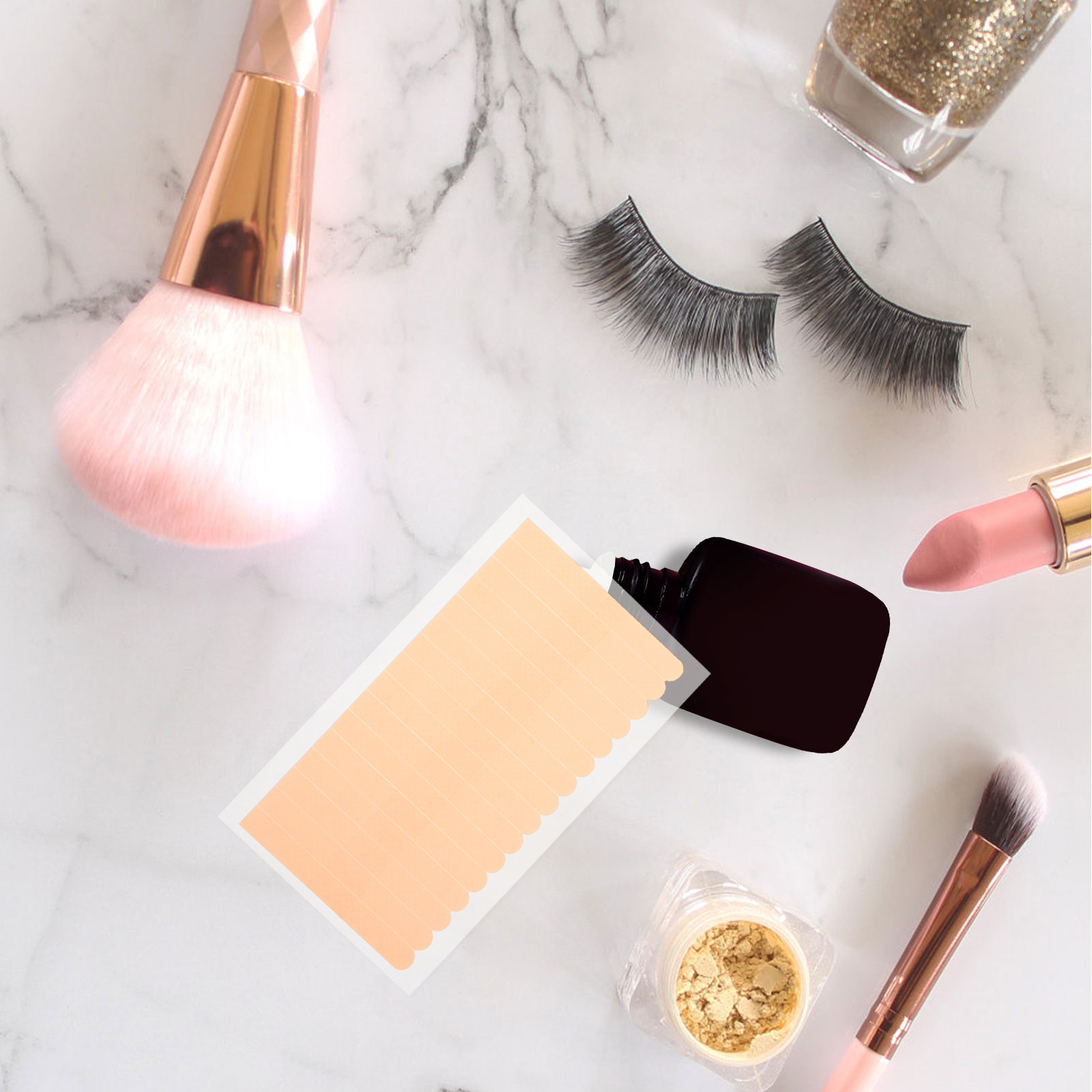 Eyelash Extension Eyeliner - 10 Folhas de Fita para Extensão