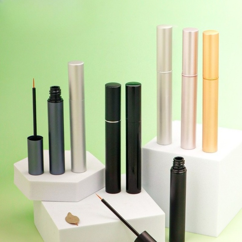 Eyelash Extension Eyeliner - 5ml vazio plástico fosco prata delineador