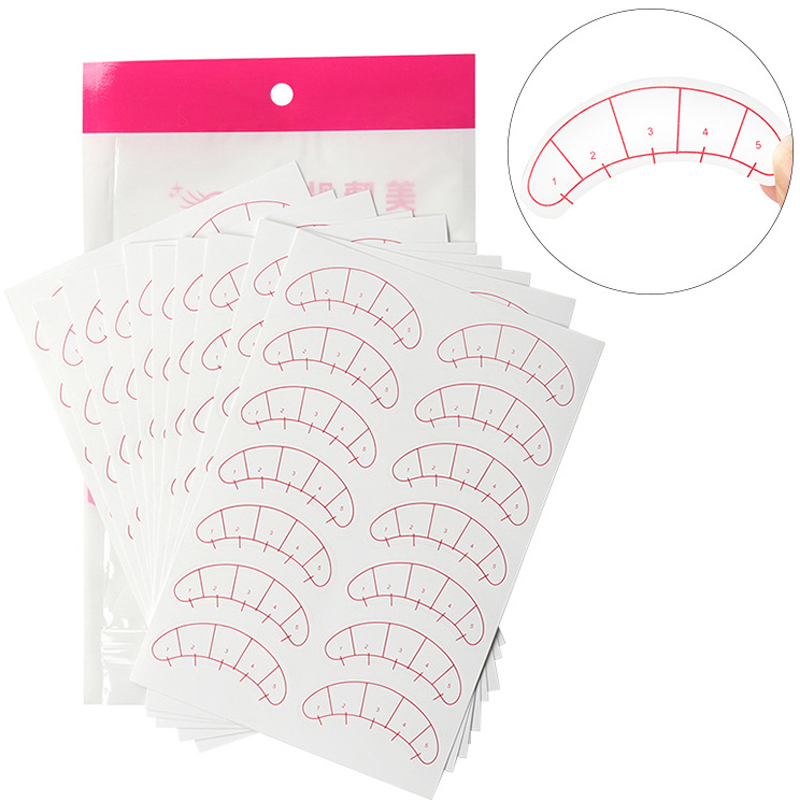 Lash Mapping Sticker - 70/140 pares de adesivos para mapeamento