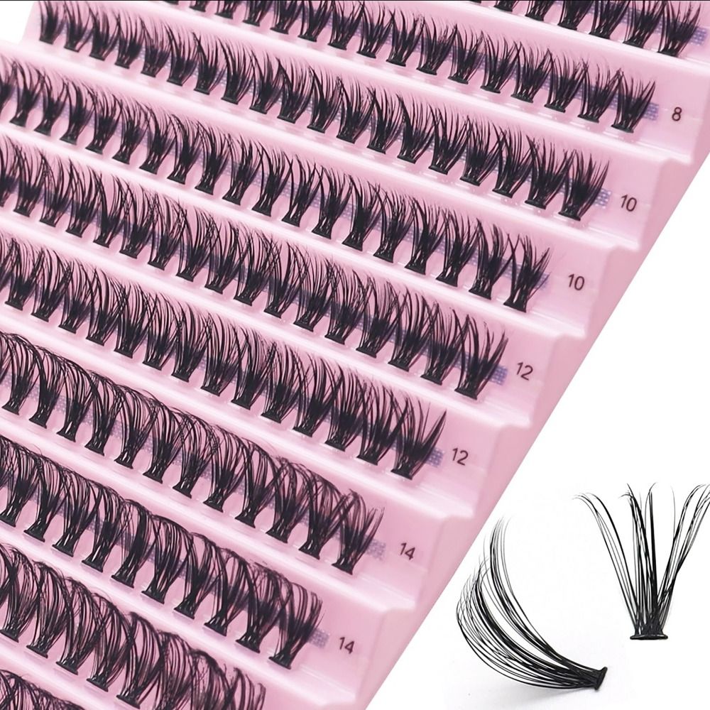 Individual Lash Tray - Cílios longos individuais Enxertia Cluster, Natural