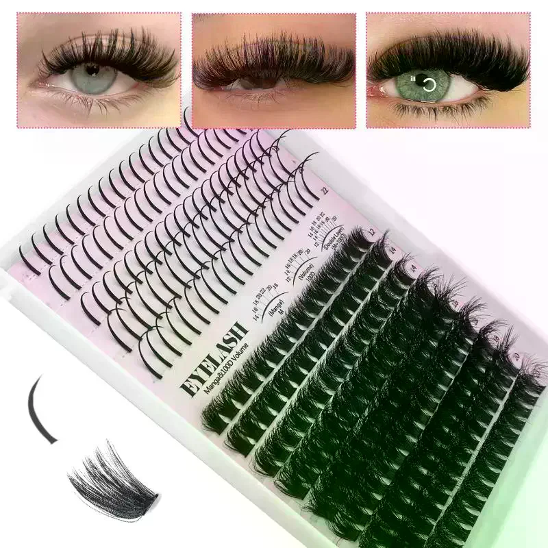 Eyelash Extension Volume Lashes - Kit de Cílios em Tufos, Cílios