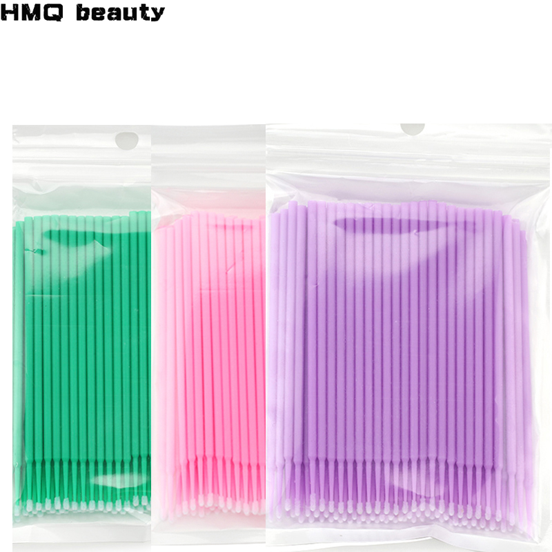 Eyelash Extension With Glue - Microbrush descartável para cílios extensão, aplicadores