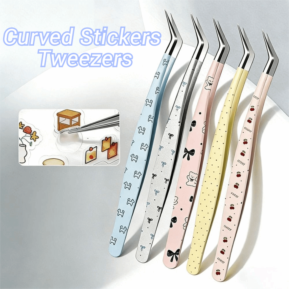 Pinça Curva de Aço Inoxidável  - Lash Mapping Sticker avaliação e preço