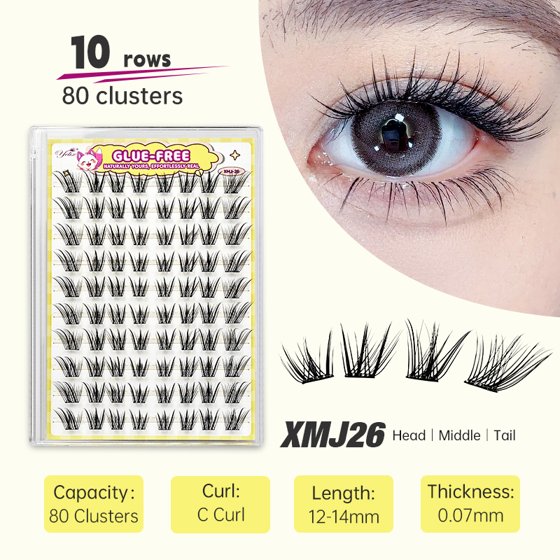 Cílios Postiços Yelix Estilo F - Eyelash Extension With Glue avaliação e preço
