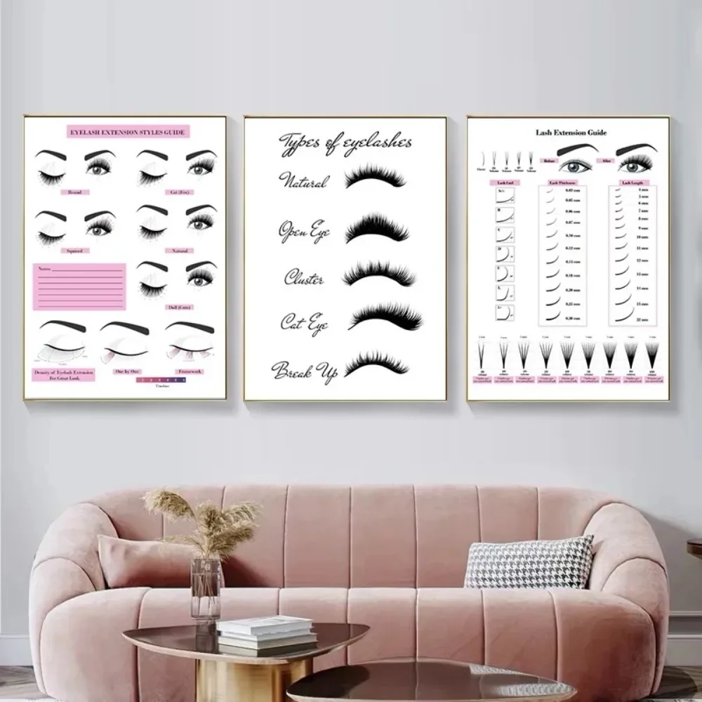 Pintura em tela hd impressão c - Eyelash Extension Salon avaliação e preço