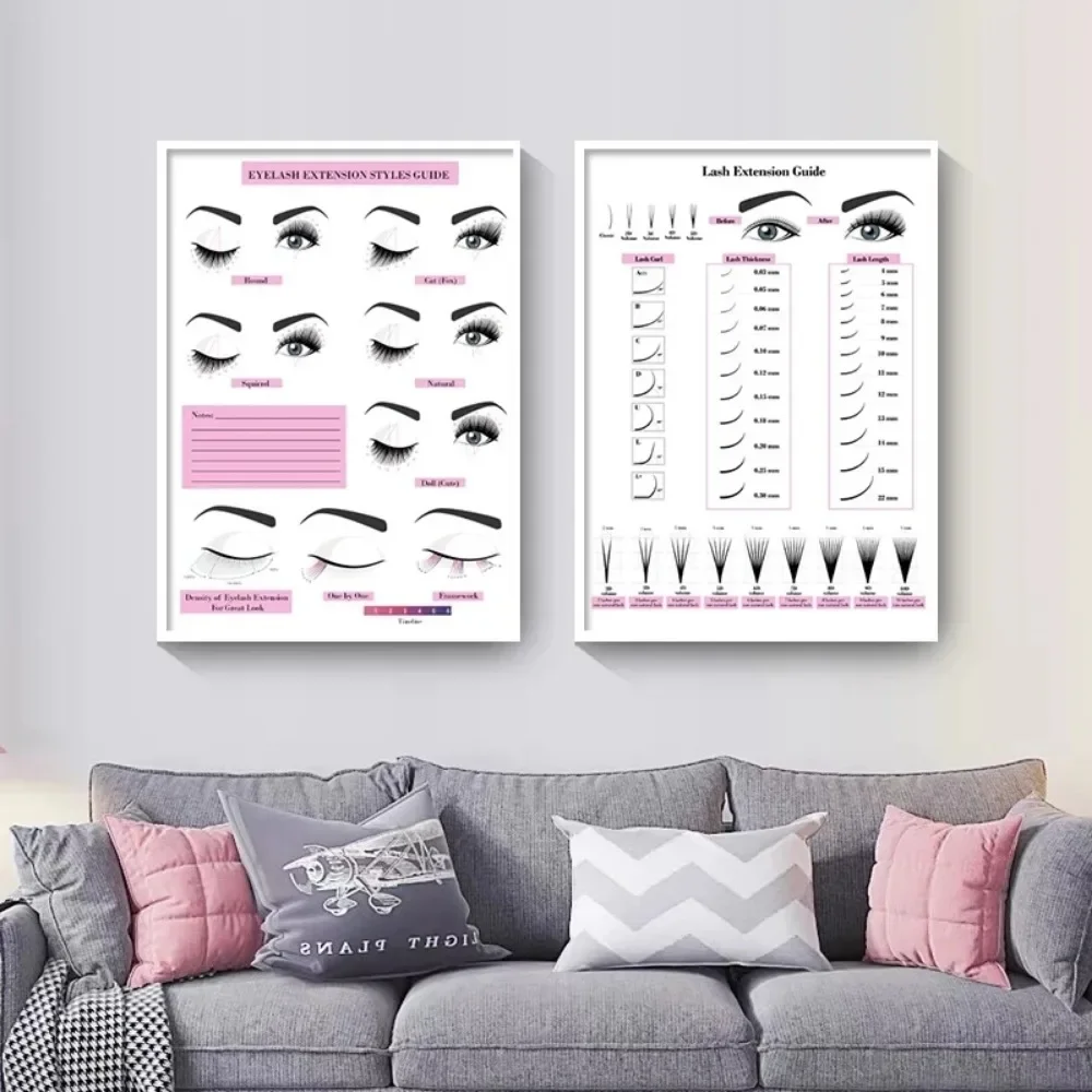 Pintura em tela hd impressão c - Eyelash Extension Salon avaliação e preço