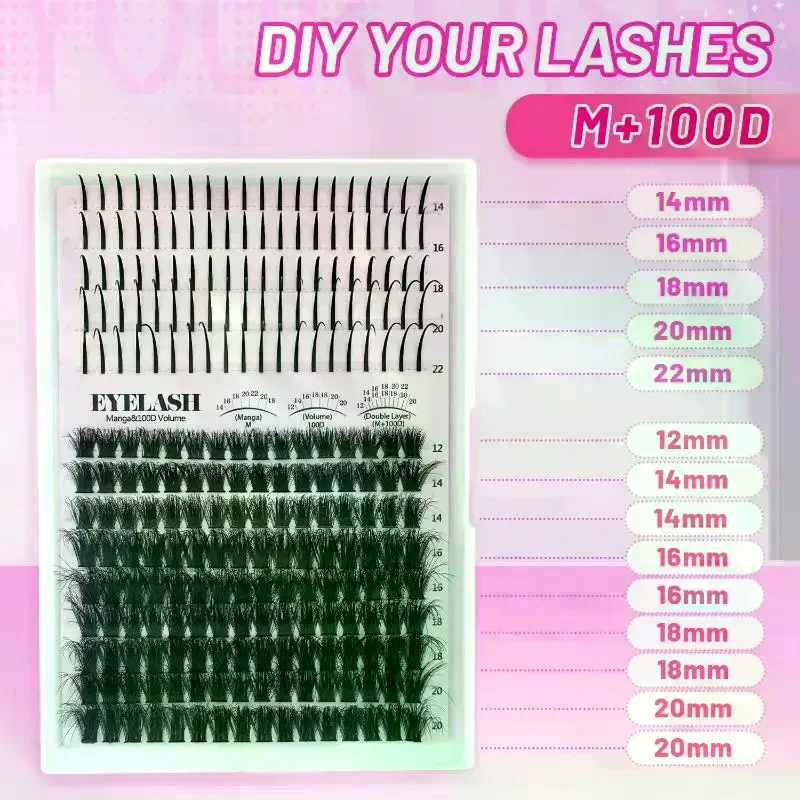 Kit de Cílios em Tufos, Cílios - Eyelash Extension Volume Lashes avaliação e preço