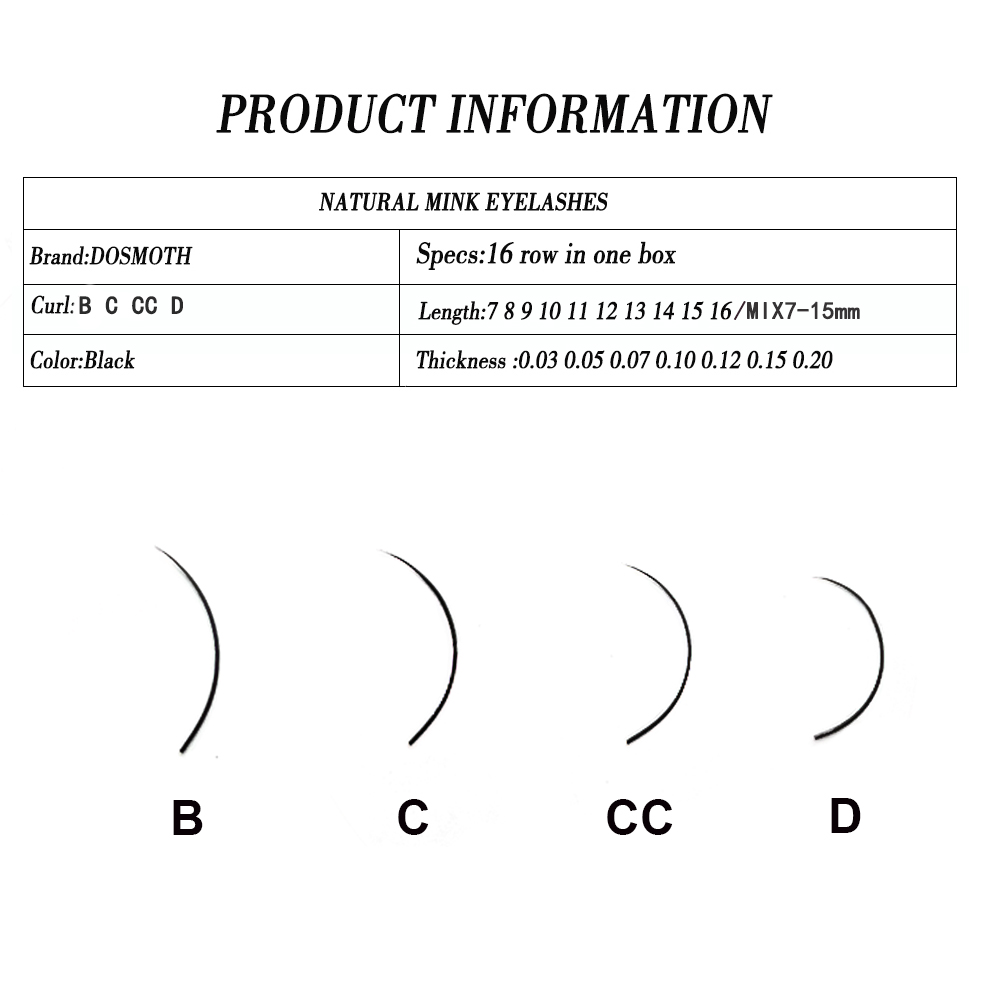 DOSMOTH 10 caixas 16 linhas 7- - Individual Lash Tray avaliação e preço