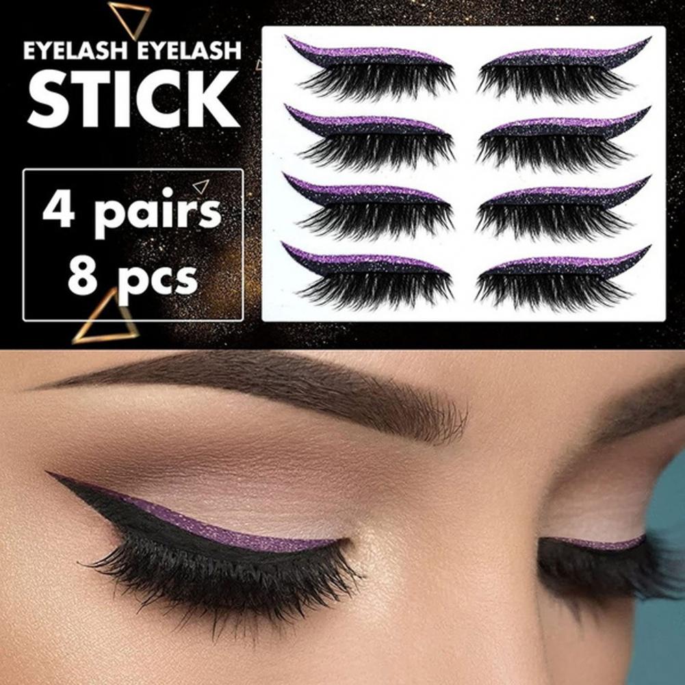 4 pares/set delineador cílios  - Lash Mapping Sticker avaliação e preço