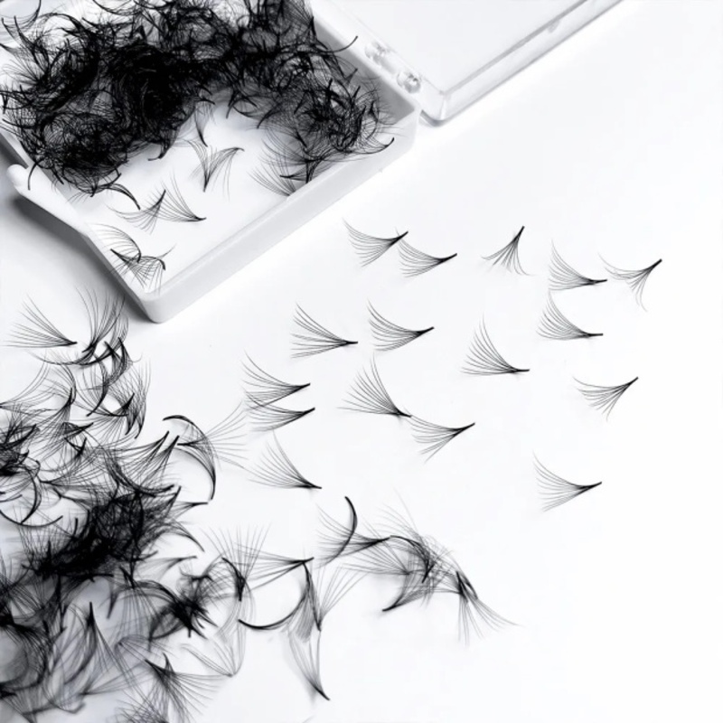 500 fãs feitos à mão soltos pr - Eyelash Extension Medium avaliação e preço