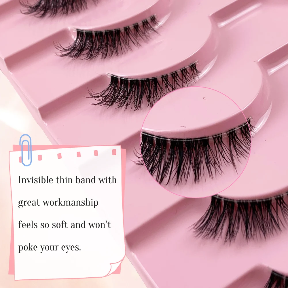 Amsdcn 10 pares de cílios de v - Eyelash Extension Medium avaliação e preço