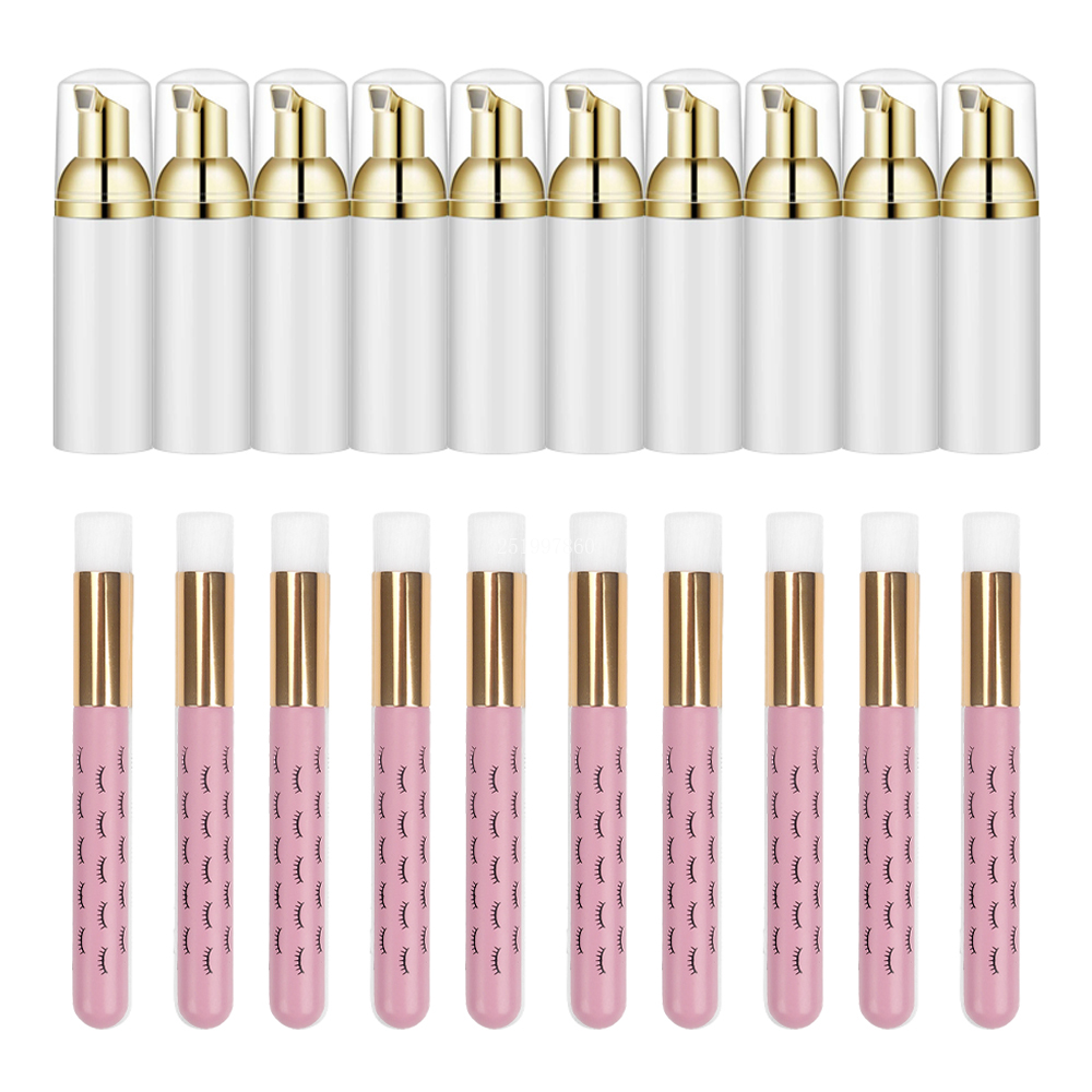 10 pçs 60ml cílios shampoo mou - Refill Eyelash Extension avaliação e preço