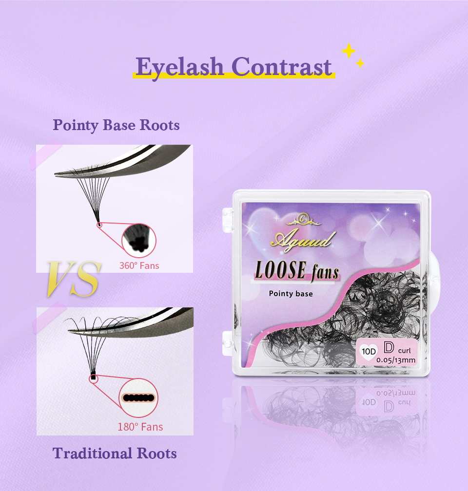 AGUUD Cílios Postiços Pré-Mont - Eyelash Extension Medium avaliação e preço