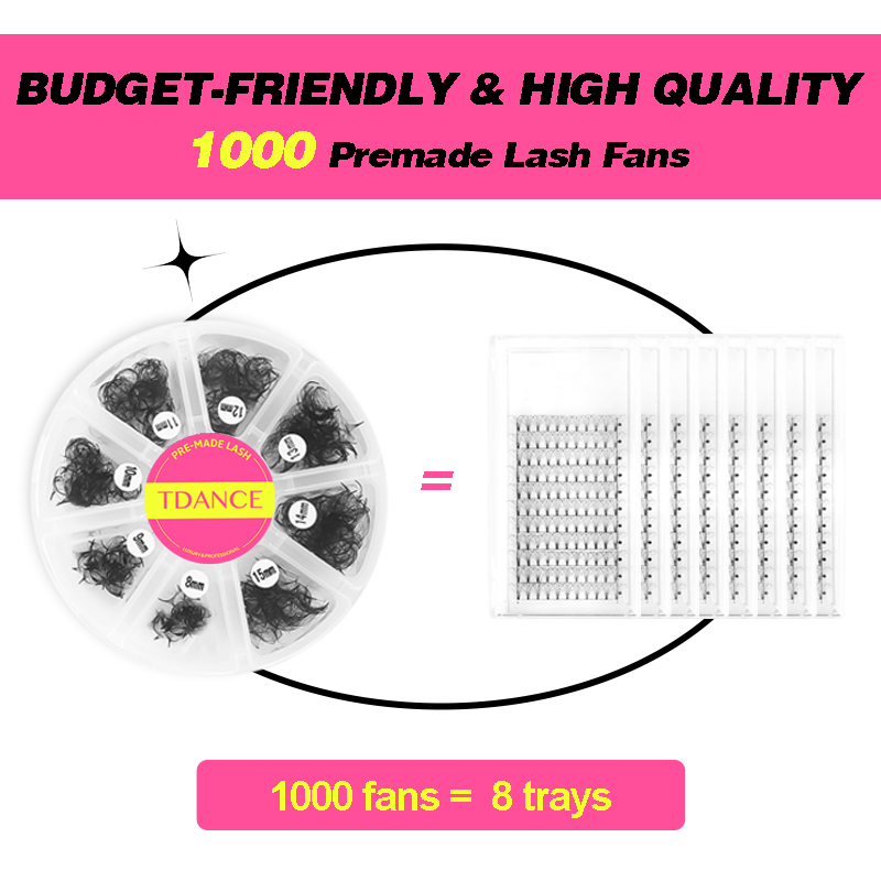 Tdance 1000 ventiladores solto - Eyelash Extension Medium avaliação e preço